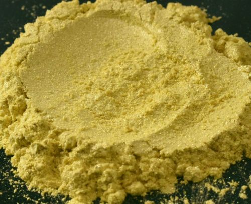 Flash Yellow Pearl Is a Mica Pigment Multi Color Series pearl which is sized at 10-100 UM. 
