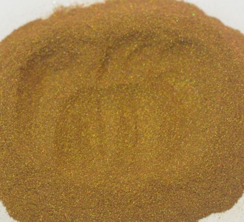 Micro Mini Ginger Gold Holographic Metal Flake .002 Hex