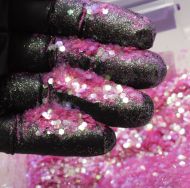 Pink Lilly Chunky Metal Flake Glitter