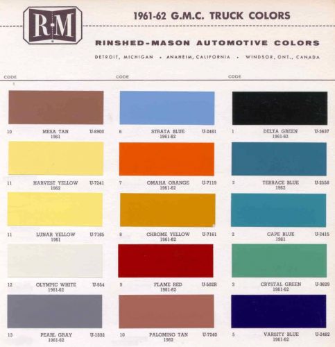 1961-1962 GMC Trucks
