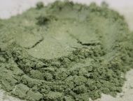 Olive Sprig Green Pearl Is a Multi Color Series Mica Pigment which is sized at 10-100 UM. 