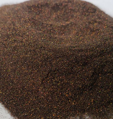 Pecan Brown Micro Mini Holographic Metal Flake .002 Hex