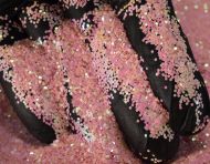 Pink Fluorescent Chunky Metal Flake Glitter 0.040 Hex