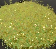 Pineapple Yellow Twist Chunky Metal Flake Glitter 0.040 Hex